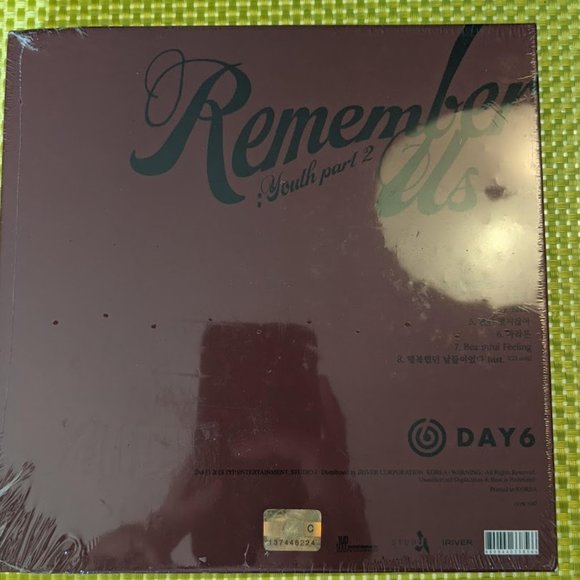 Day6 Remember Us: Youth Part 2 4th Mini-Album SEALED/UNOPENED - Picture 3 of 3